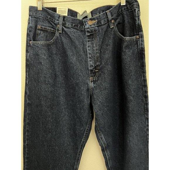 WRANGLER AUTHENTICS MENS JEANS ( NEW ) 36 X 36 ZM200RD Dark Blue - Picture 2 of 7